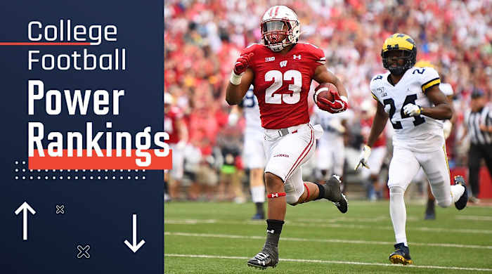 College football power rankings Wisconsin Jonathan Taylor